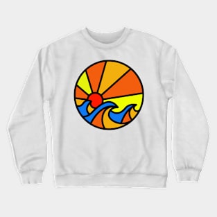 Waves Line Crewneck Sweatshirt